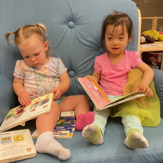 Children Reading Together